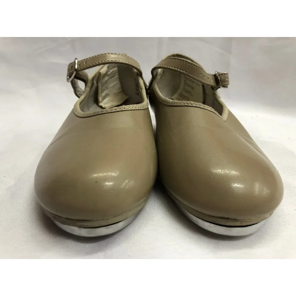 Pre-Owned Dance Tap Shoes Revolution 823 Child 2M Mary Jane Leather Buckle Stud